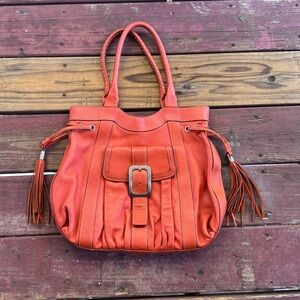 Cole Haan Vibrant Orange Shoulder Bag